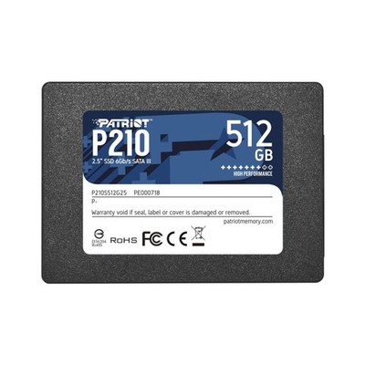 Patriot Arbeitsspeicher 512GB 2,5 Zoll Serial ATA III SSD (P210S512G25)