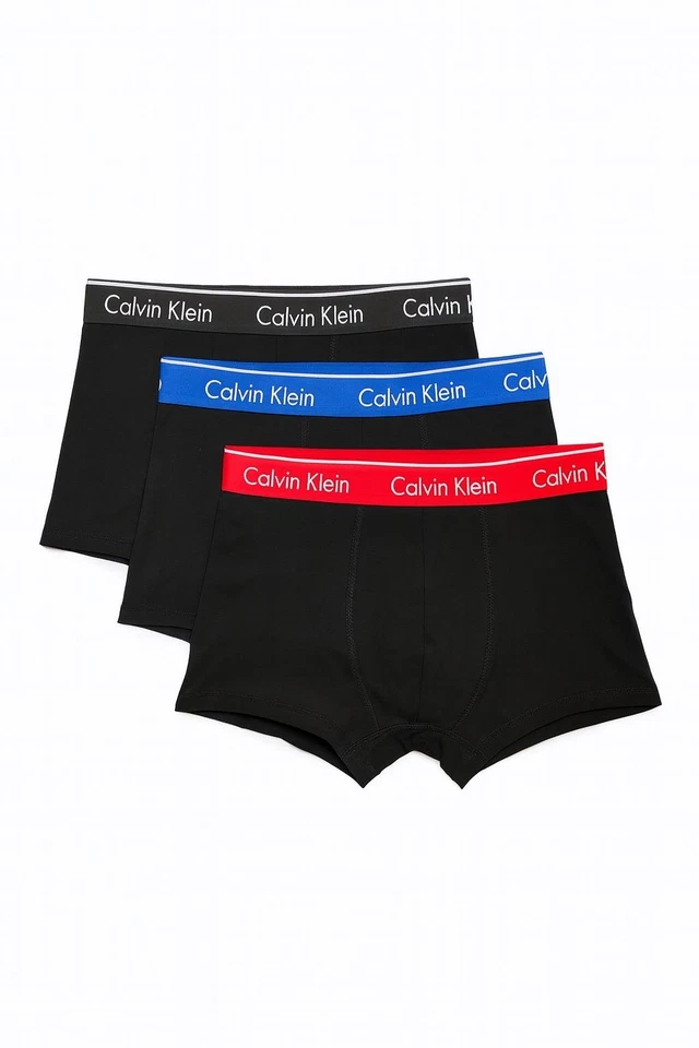 Calvin Klein Men’s Underwear Cotton Stretch 3 Pack Trunks