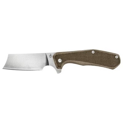 Gerber Asada Folding Pocket Knife 3.00'' Cleaver Plain Edge Blade, Anti Pinch