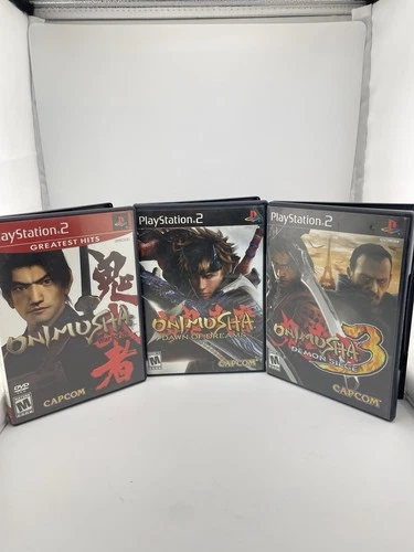 Onimusha: Warlords & 3 Demon Seige & Dawn Of Dreams Lot Of Playstation 2 Games