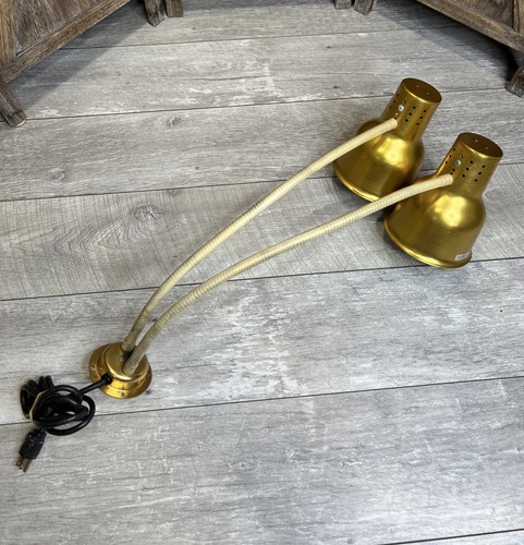Carlisle 24" Gold Double Arm Stainless Steel Heat Lamp 120V 500W - Works GREAT!