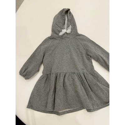 Il Gufo - Grey Hooded Sweatshirt Dress - 3A 