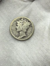 1924-D Mercury Silver Dime GOOD / VG FREE SHIPPING  N122