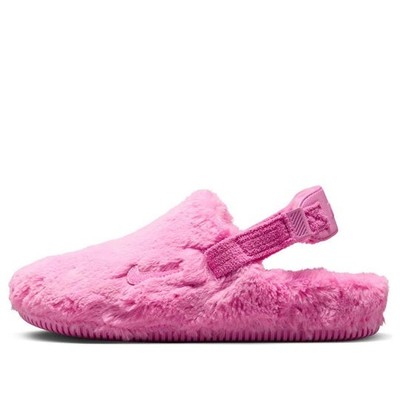 nike fur slippers