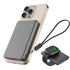 Ultra Slim Magnetic Wireless Power Bank 5000mAh 20W USB Portable Fast Charging