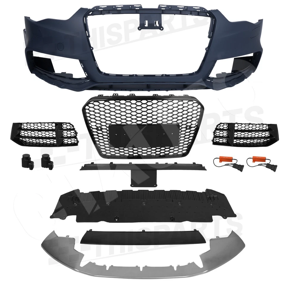 For 2012-2016 Audi A5 S5 B8.5 RS5 Style Front Bumper Valance Conversion Body Kit Foto 4 de 4