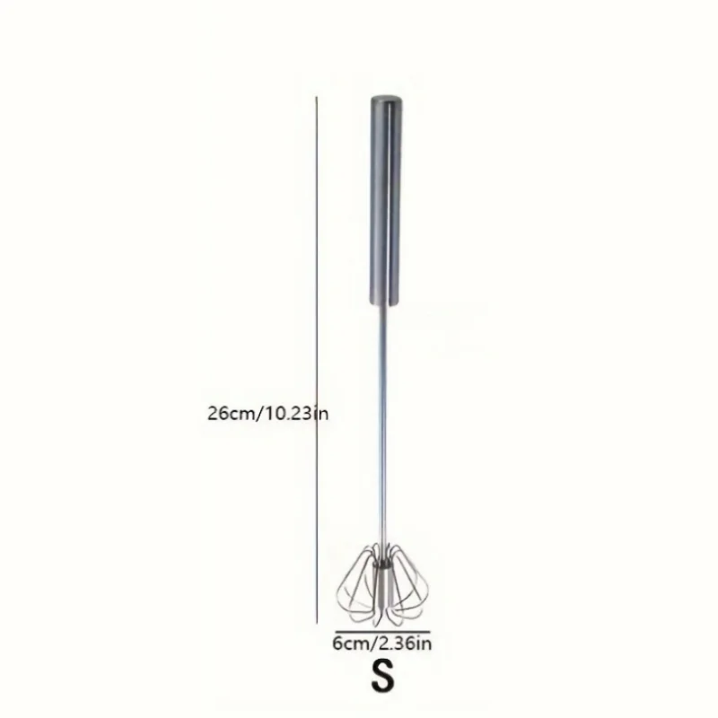 Stainless Steel Egg Beater Durable Semi-Automatic Mixer for Effortless Egg Cream