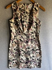 Ann Taylor Loft Dress Womens 2P Geometric Career Office Sheath Pockets