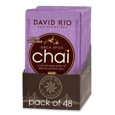 Orca Spice Reduced Calorie Chai Tea Latte Mix, .63 Oz (Pack of 48), Single Se...