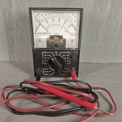 Amprobe AM-2A AM2A Instrument AM-2A AC/DC Multimeter Voltmeter Case Untested