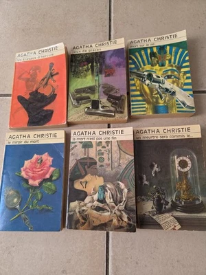 LOT DE 6 LIVRES AGATHA CHRISTIE- CLUB DES MASQUES- ANNÉES 70 - Photo 1/4