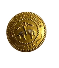 BROOKS BROTHERS Golden Fleece w/ border  "346"  Main Front Button .80"