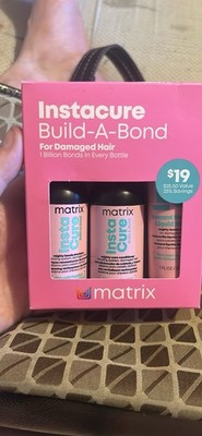 Matrix Instacure Build-A-Bond Kit Shampoo/Conditioner/Mask Damaged Hair 1oz