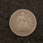 1854 with Arrows Seated Liberty US Half Dime Good+