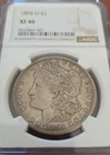 1894 O Morgan Silver Dollar $1 NGC Graded XF40 🇺🇸 Semi Key Date Freshly Graded