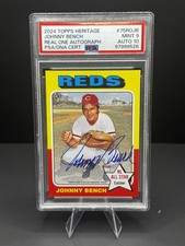 2024 Topps Heritage - 1975 Real One Autographs Johnny Bench PSA 9 Auto 10 