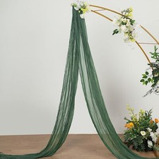20 ft OLIVE GREEN Cheesecloth Cotton Fabric Wedding Arch Drape CURTAIN Panel
