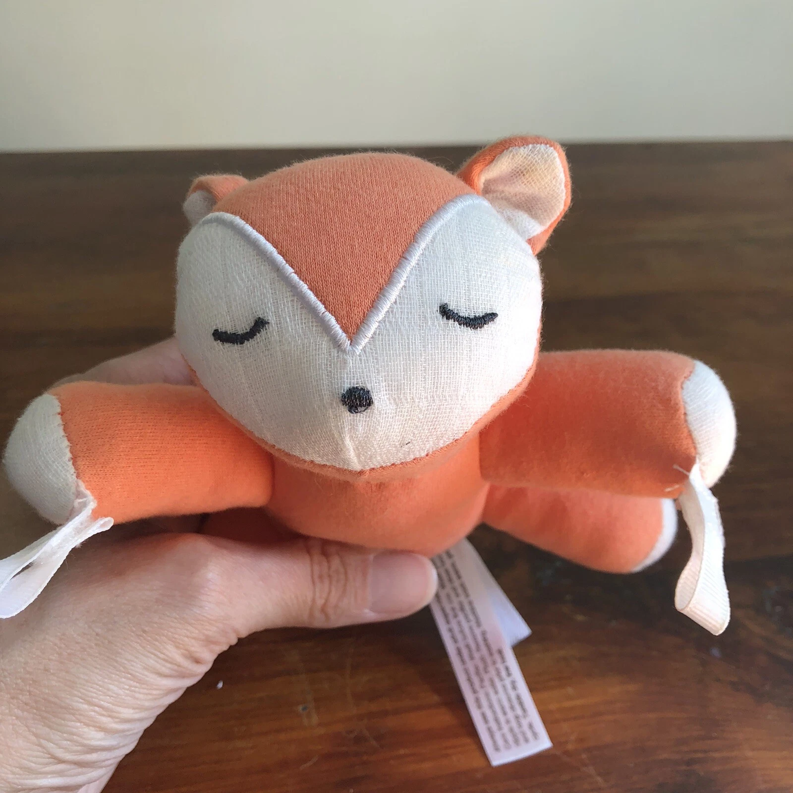 SUMMER INFANT Forest Baby Cotton Muslin SWADDLE ME Fox Plush Lovey SwaddleMe