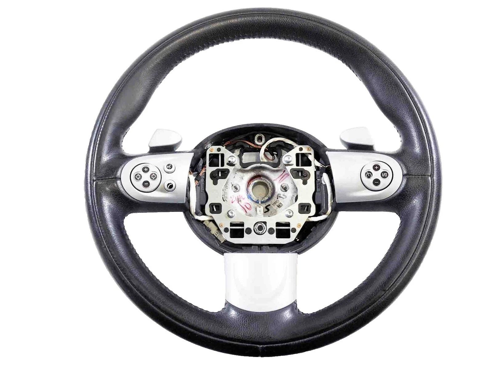 Mini volantes para coche y camión Negro y botones de cuerno