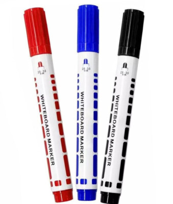 Trocken abwischbare Marker Stifte dünn schmal feine Spitze Tafel Whiteboard abwischbar  3 Farben