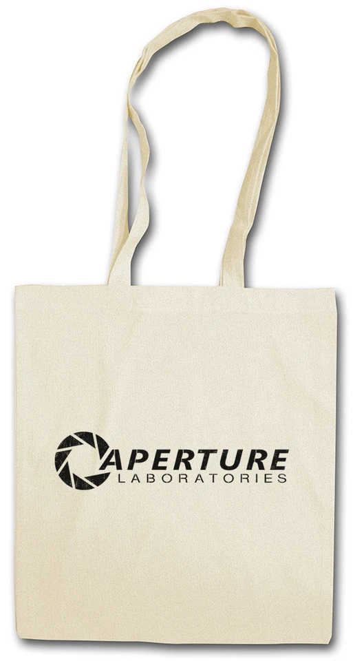 APERTURE LABORATORIES STOFFTASCHE Science Logo Labs Game Portal Symbol Sign