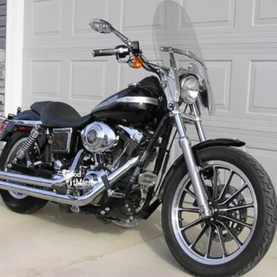 #ad Large 18#x27;#x27;x16#x27;#x27; Motorcycle Windshield Clear Lens For Harley Dyna Low Rider FXDL $72.58