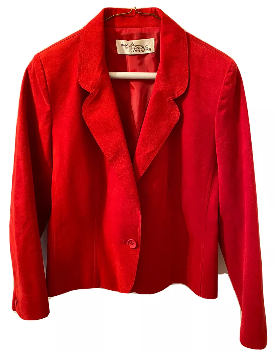 Suede red best sale blazer