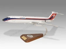 BAC 1-11 Air Malta Desk Wood Airplane New Model Large Scale 1/72