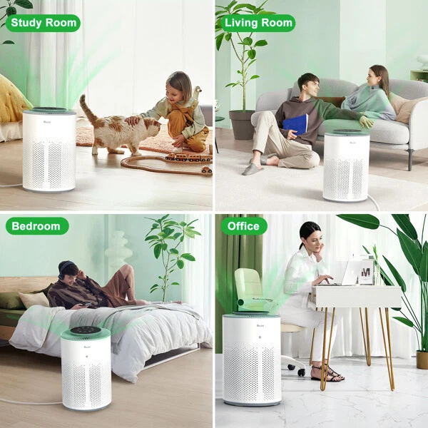 Powerful H13 Air Purifier for Large Rooms Up to 1100 sq. ft by VEWIOR