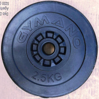 Gymano 1'' 25mm Langhantel Hantel 2,5KG 2500G Gewichthebestange Kunststoffplatte