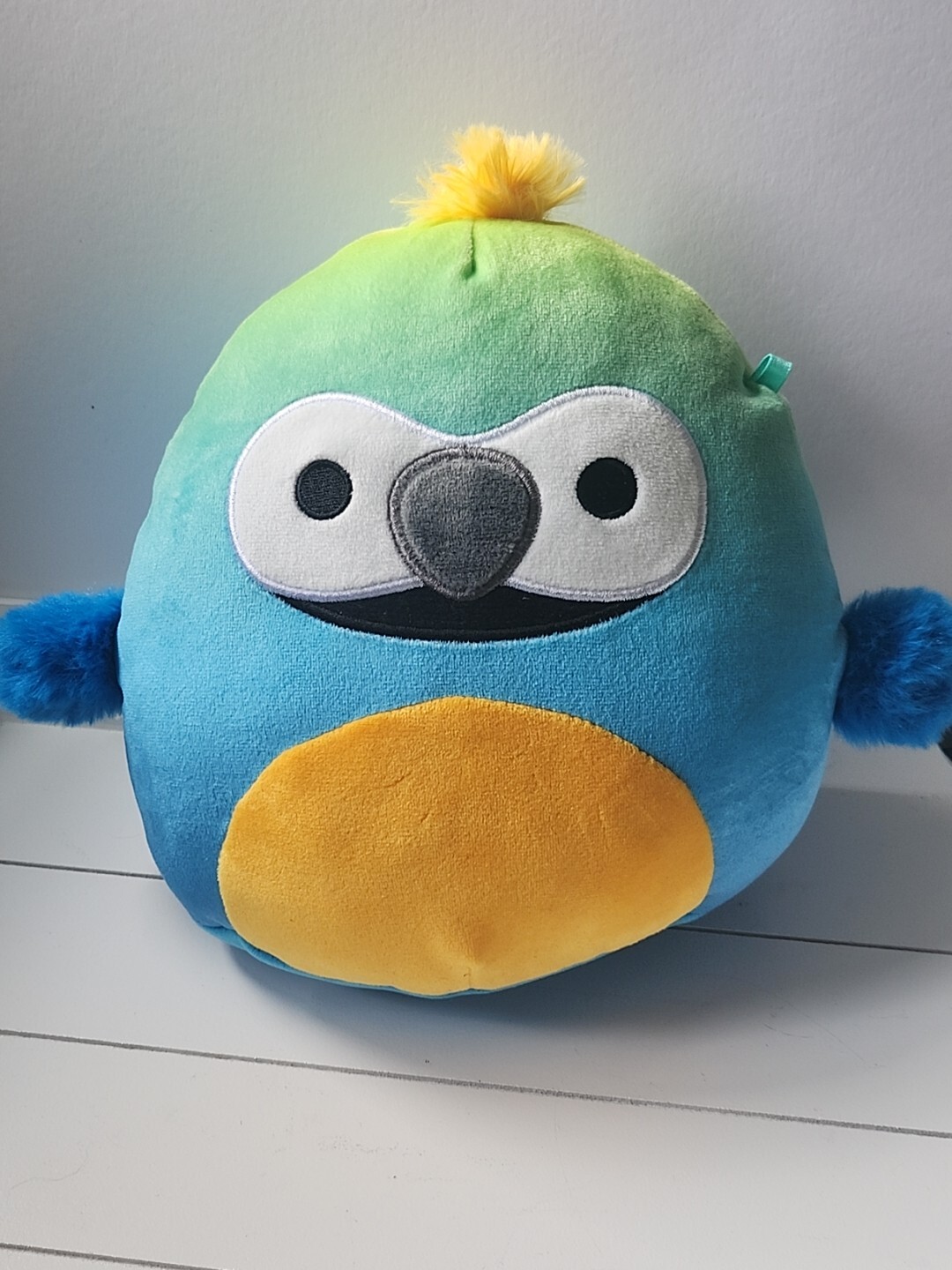 Squishmallows Baptise Blue Macaw Parrot   7.5 Inch Soft Plush Toy
