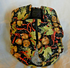 Female Dog Puppy Pet Diaper Washable Pant Sanitary Underwear XMAS BELLS S/M