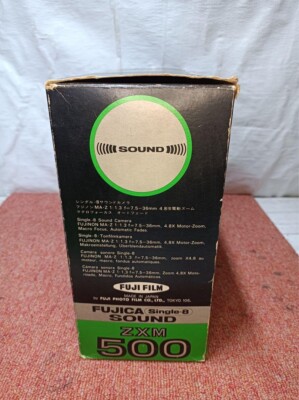 FUJICA ZXM500 Sound Single-8 Video Camera with Box - Junk for