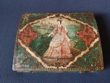 Zabytkowa szkatułka pudełko do gier karcianych żetony 18 lat  Barokowe muzeum rzadkość