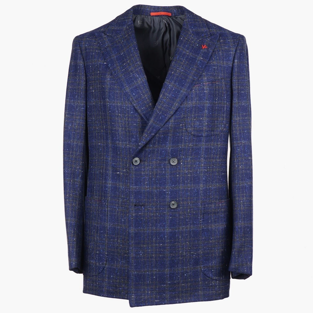 Surchemise ISAIA Bleu - Laine Vierge Et Cachemire - Taille EU 50 / US 40 / M - Neuf Avec étiquettes