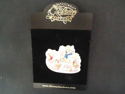 DISNEY AUCTIONS DONALD'S NEPHEWS BAND SILVER PROTOTYPE PIN ON CARD LE 100