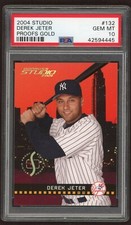 2004 Studio Press Proofs Gold Derek Jeter /50 PSA 10 GEM MINT (pop 2)