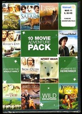 10 Movie Adventure Pack DVD 2-Disc Set Brand New Sealed