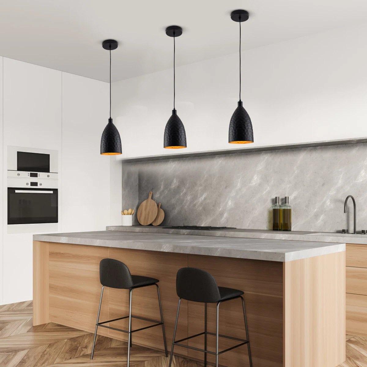 Black kitchen cheap island lighting