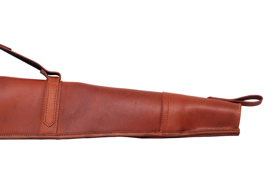 Estuche de cuero para escopeta pistola de caza vaina pistola antideslizante acolchado estuche de transporte EE. UU. Foto 4 de 4