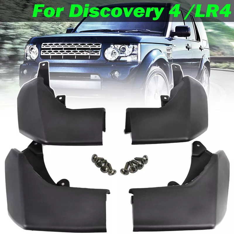 Set For Land Rover Discovery 4 Front Rear Mud Flaps Splash Guards