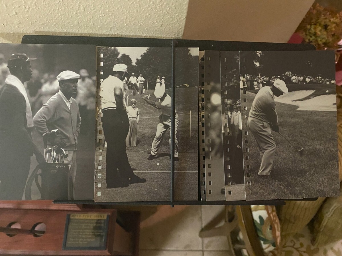 RARE Collectors Ben Hogan Display Stand w 3 sets of Hogan Irons