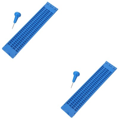  2 Sets Braille-Schreibbrett Für Blinde Braille-Lernwerkzeug Blindenschrift