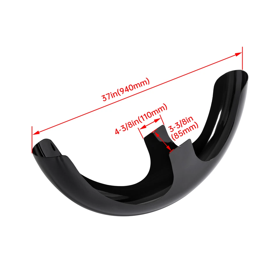 Envoltório de roda 30" para-lama dianteiro personalizado ajuste para Harley Touring Road King 97-13 escavadeira - Imagem 2 de 4