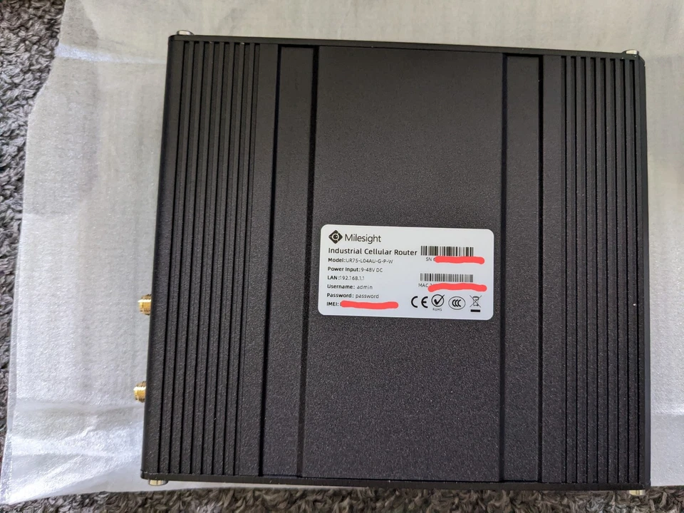 Milesight UR75 4G Industrial Router, Dual Sim, 5x PoE, Wi-Fi, GPS, RS232/RS485 - Image 4 of 4