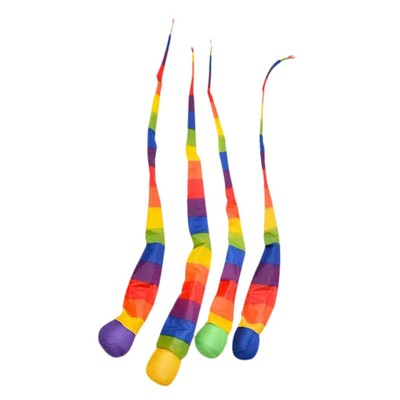 Toyvian 4 Pcs Throw and Catch Ball with Rainbow Tail Sports Comet Balls Throw...
