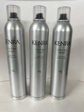 KENRA 25 VOLUME SPRAY 10 Oz SUPER HOLD FINISHING HAIRSPRAY Pack of 3 Cans
