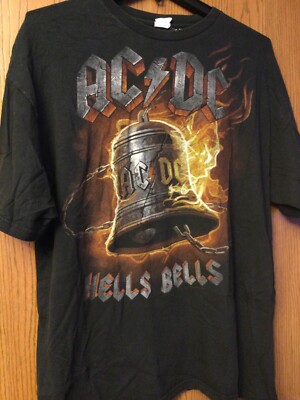 AC/DC -  Hells Bells  - Black Shirt - 2XL.  