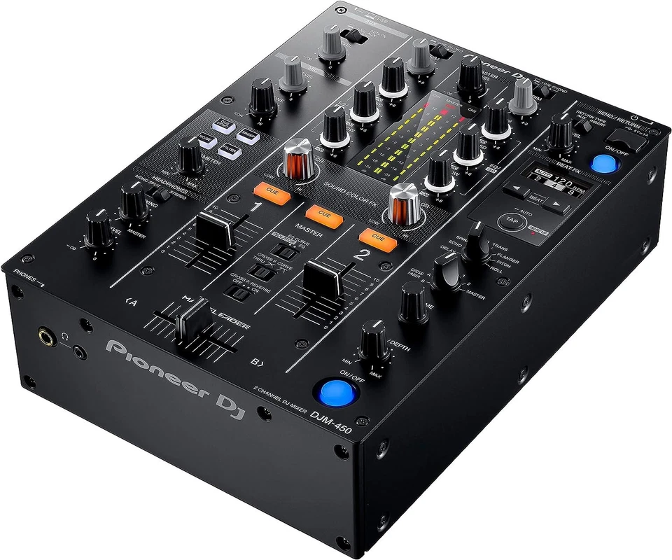 Pioneer DJ DJM-450 Compact Two-Channel DJ Mixer DJM450 Black PROAUDIOSTAR - Image 2 of 4