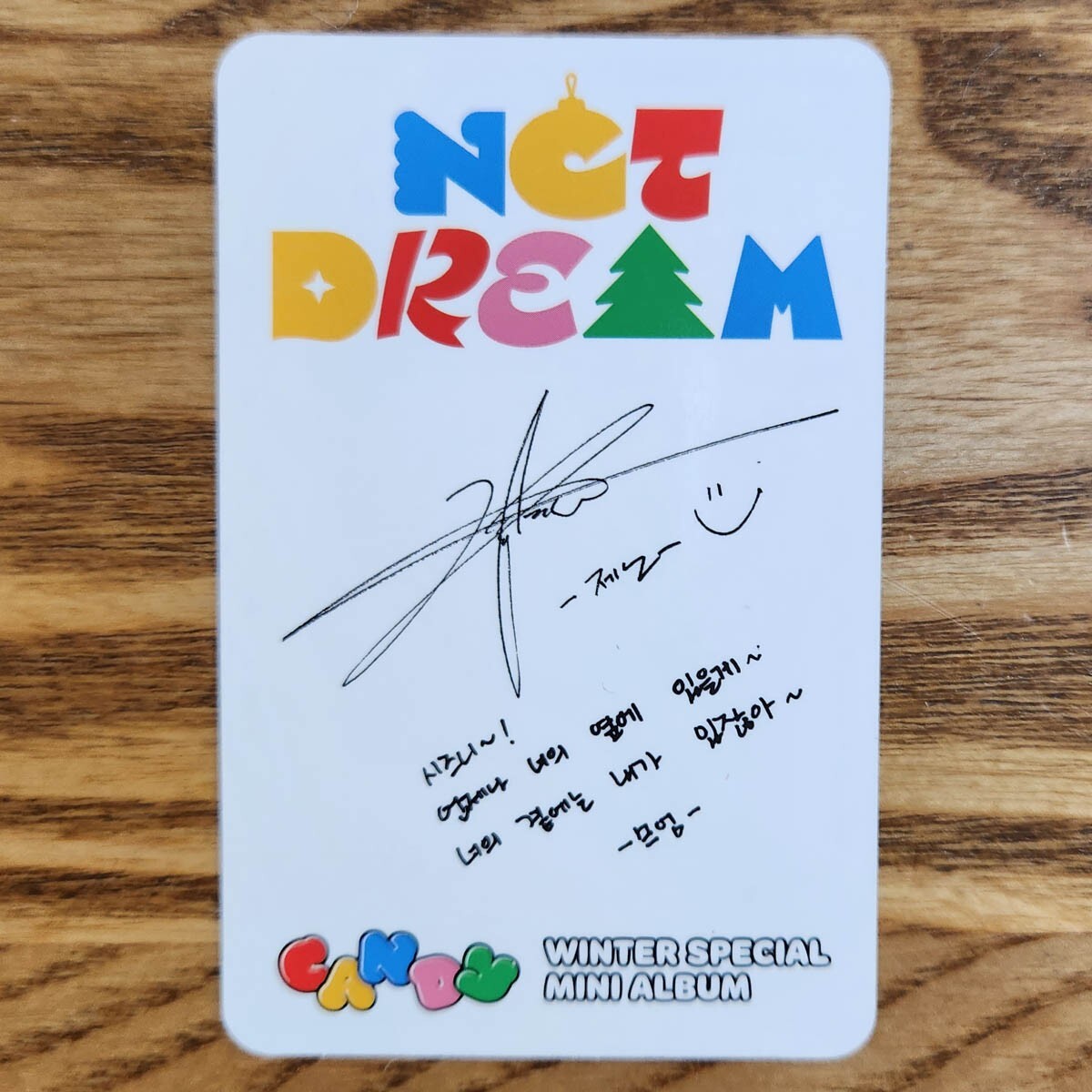 Jeno Official Photocard NCT Dream Winter Special Album Candy Smini